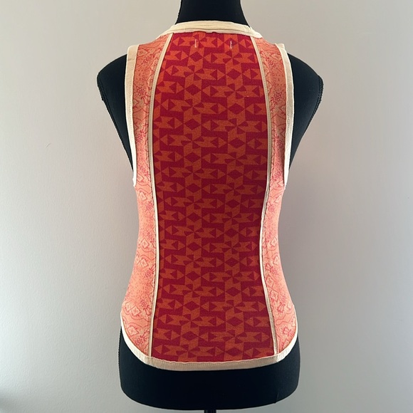 We the Free/Free People bohemian tank red/orange NWOT xs - Picture 2 of 9